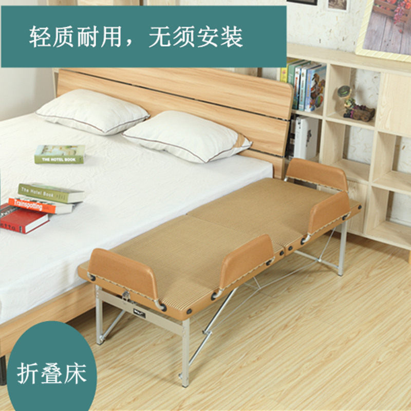 儿童床拼接床可折叠女孩s小床拼接大床无须安装展开即可床高可定