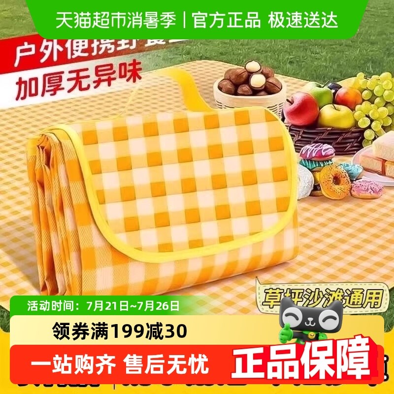 宝宝爬行垫野餐垫不织布沙滩w垫子帐篷垫防水隔潮加厚可手提可携