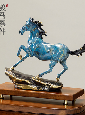 马到成功铜马摆件招财高端领导高档办公室装饰工艺V品乔迁开业礼