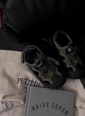 男童凉鞋夏季2l025新款儿童防踢包头运动中小童溯溪鞋