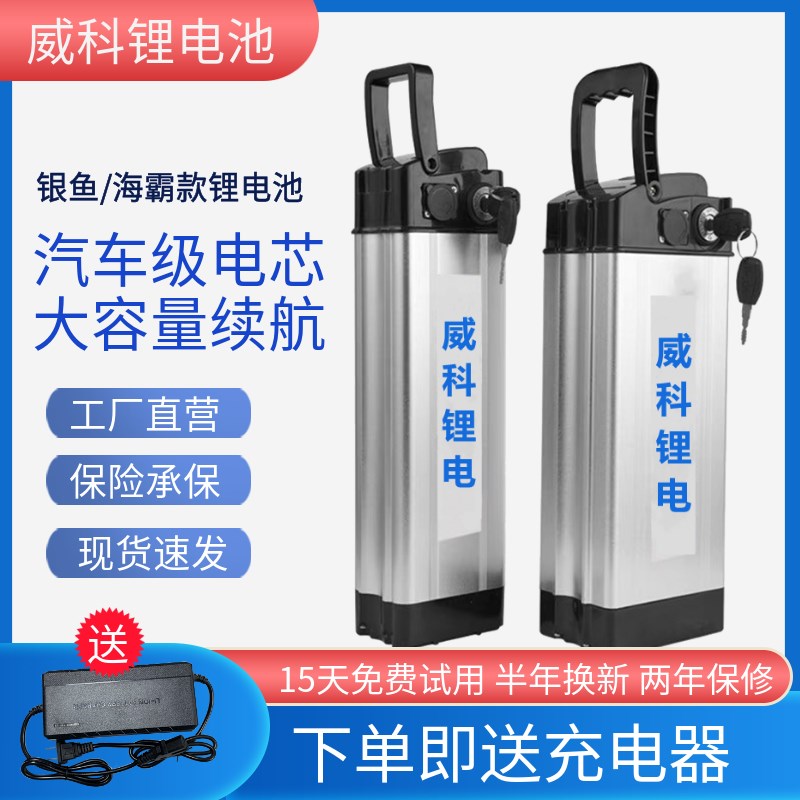 代驾车电瓶外卖车i折叠电动车48v20a银鱼款锂电池大容量30ah海霸