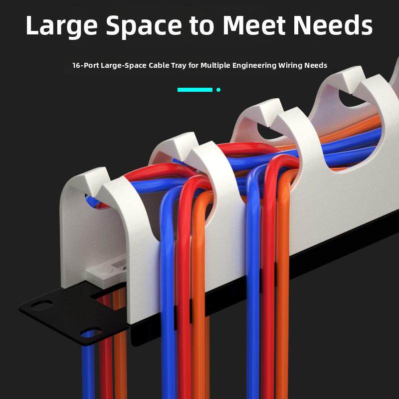 110电话配线架鱼骨理线架网线网络机柜理线器光纤1u排线器理线槽