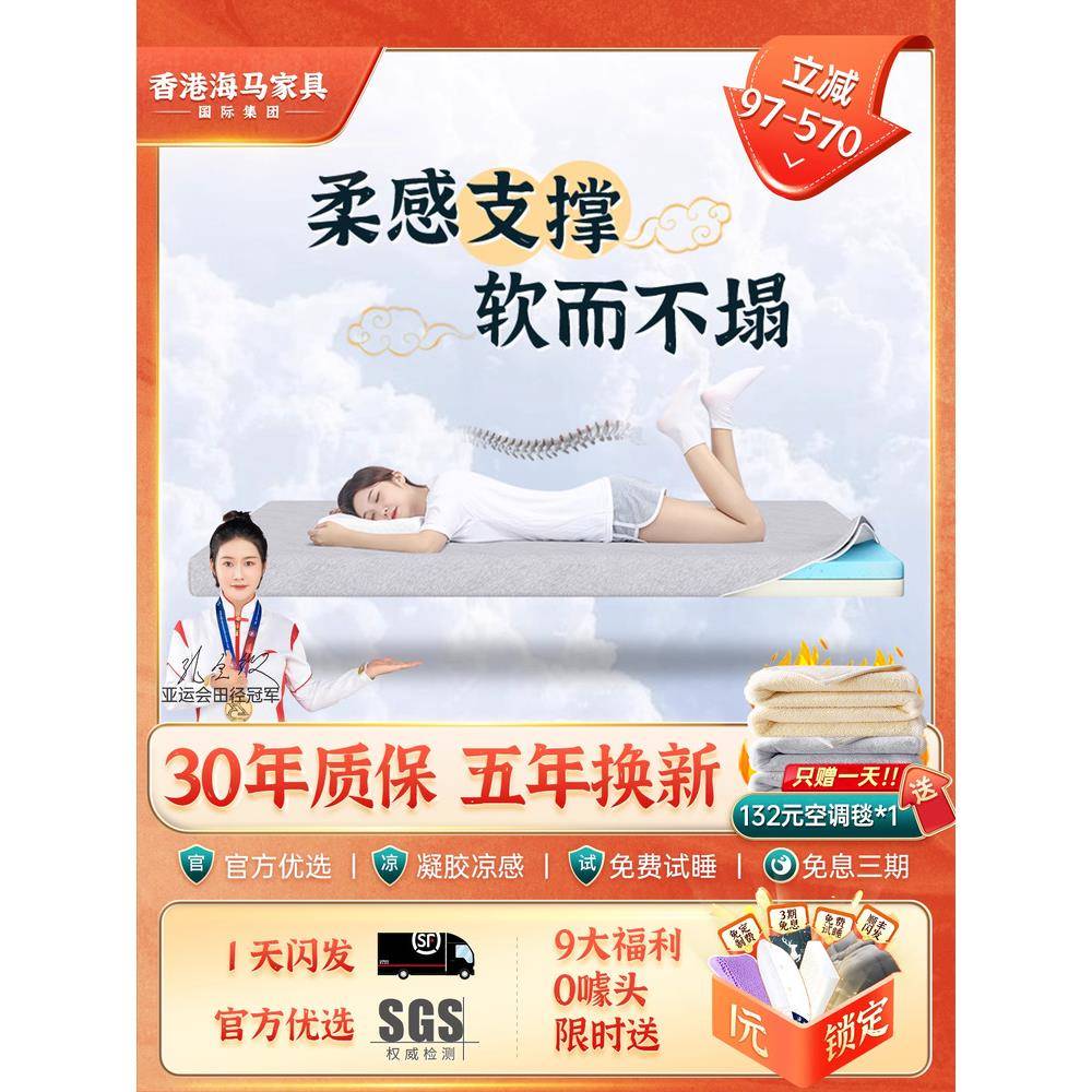 凝胶记忆棉床垫慢回弹十大名牌榻榻米垫褥子软垫家用学生宿舍单人