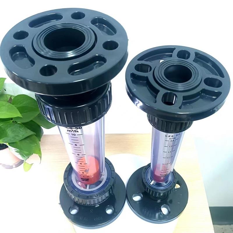 加厚耐酸碱腐蚀 法兰式塑料转子流量仪器LZS液体水管式浮子流量计