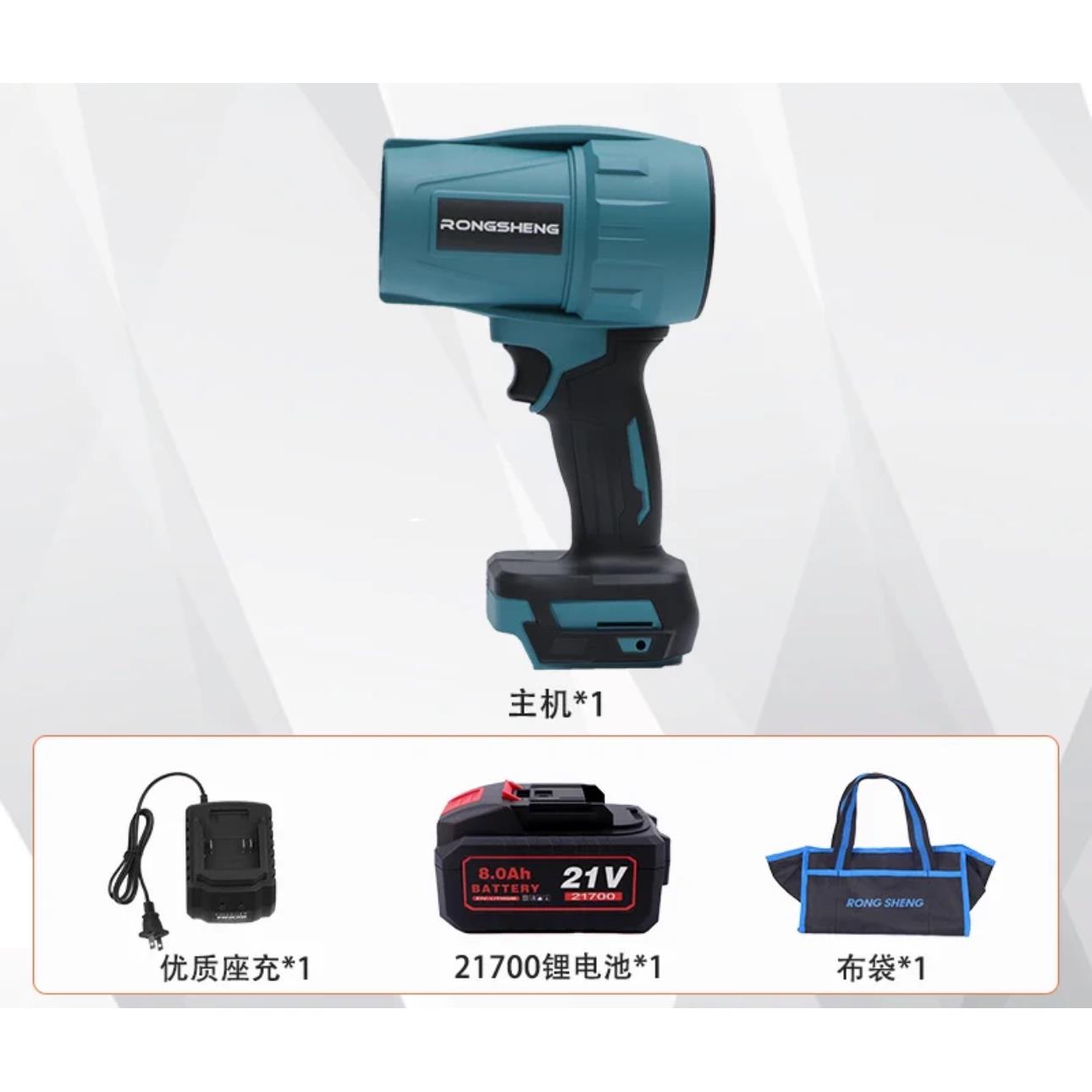 涵道暴力风扇洗车吹水除尘涡轮工业鼓风机大功率强力吹风机吹灰尘