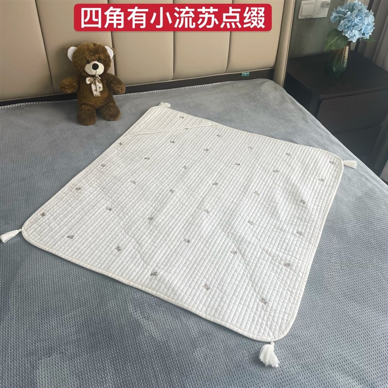 别具一格 出口日单密绗小流苏包被抱毯