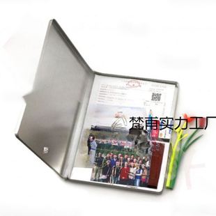 大号A4文件盒 照片相册存放铁盒 公票据收纳盒整理 家居收藏