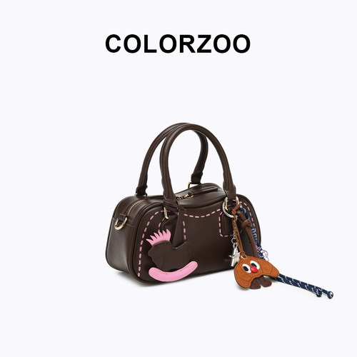 COLORZOO真皮小众青蛙斜挎包