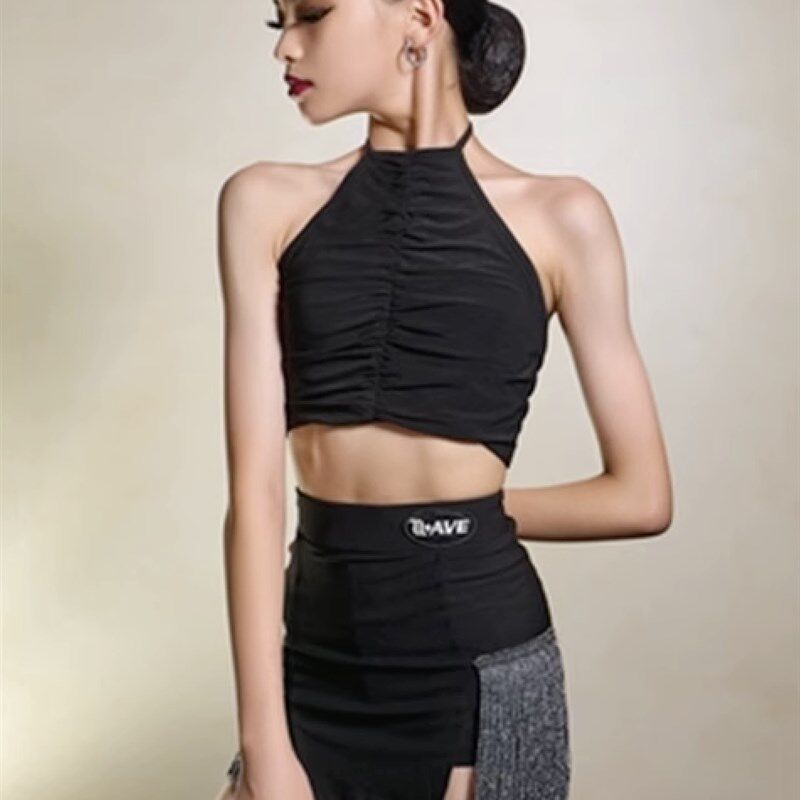 夏季新款儿童高端拉丁练功服专业舞蹈服拉丁裙拉丁T舞表演套装流