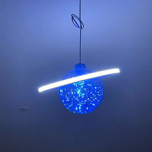 婚庆道具太空星球发光灯婚礼舞台吊顶橱窗通道留影区星空婚礼布置