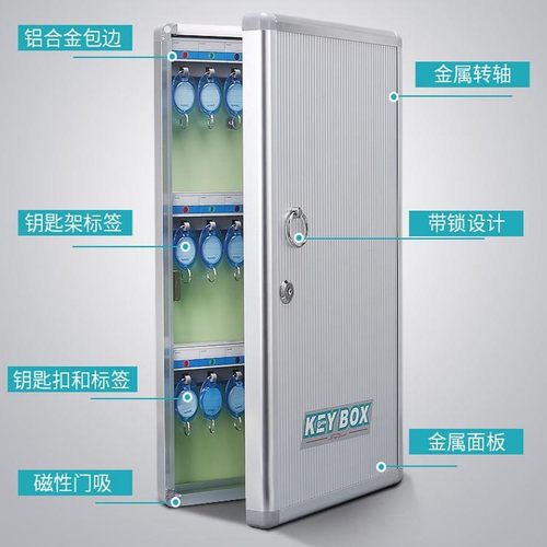 48位铝合金钥匙箱包邮120位壁挂钥匙盒150位180位可壁挂式钥匙柜