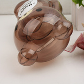 可爱创意纸硬币存钱罐塑料透明儿童礼物卡通储蓄罐存大号钱罐摆件