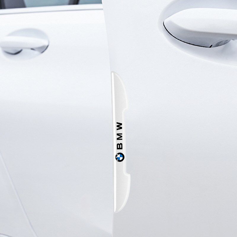 宝马汽车车门防撞条3系4系5系iX1X3X5白色防刮装饰后视镜防护胶贴