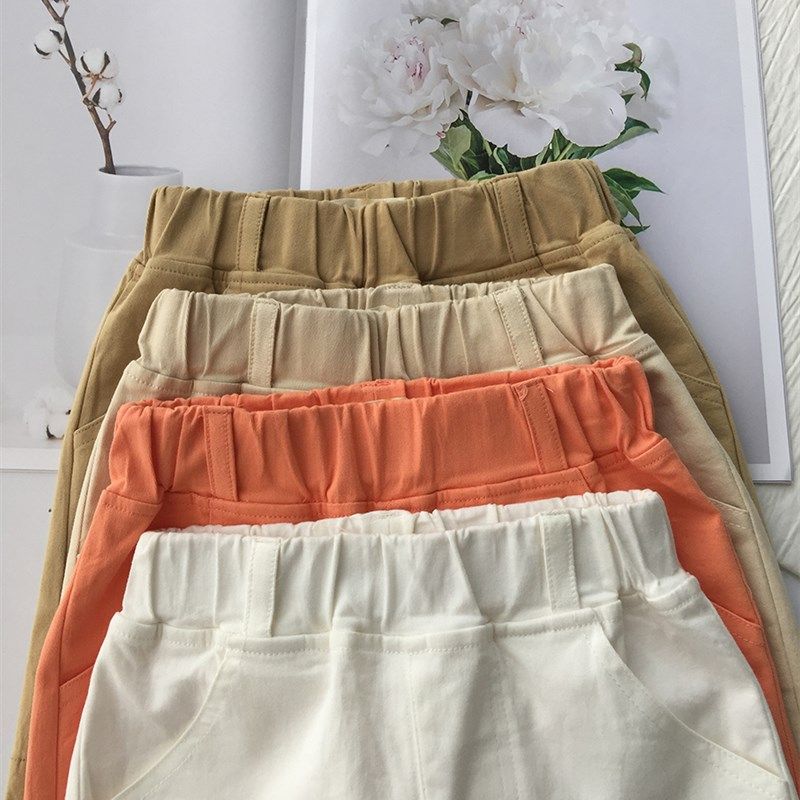 男童西装短裤宝宝儿童夏装薄款纯棉小童中大童五分裤婴儿裤多色