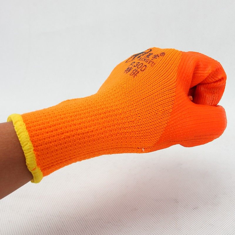 星宇P300毛圈加绒劳保保暖冬季加厚耐磨防寒塑胶发泡胶皮防护手套,居家日用,防护手套,淘宝优惠券,粉丝福利购,淘宝优惠卷