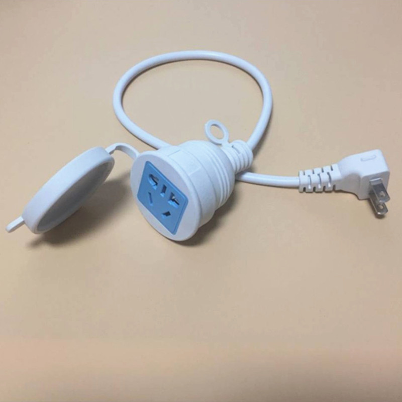 二脚眼项双孔带线延长转3脚三转换器插头插座两脚排插排接线板2头
