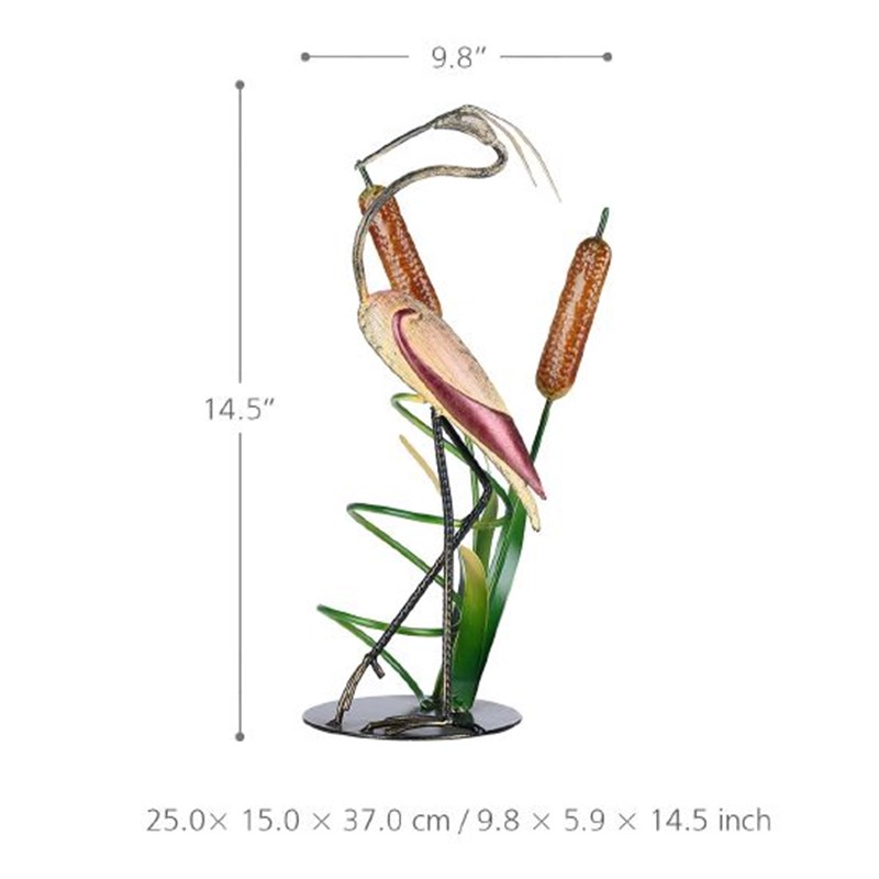 野鹤桌面装饰酒架 稳固铁材质 展示和储存家居桌面装饰 自然风格