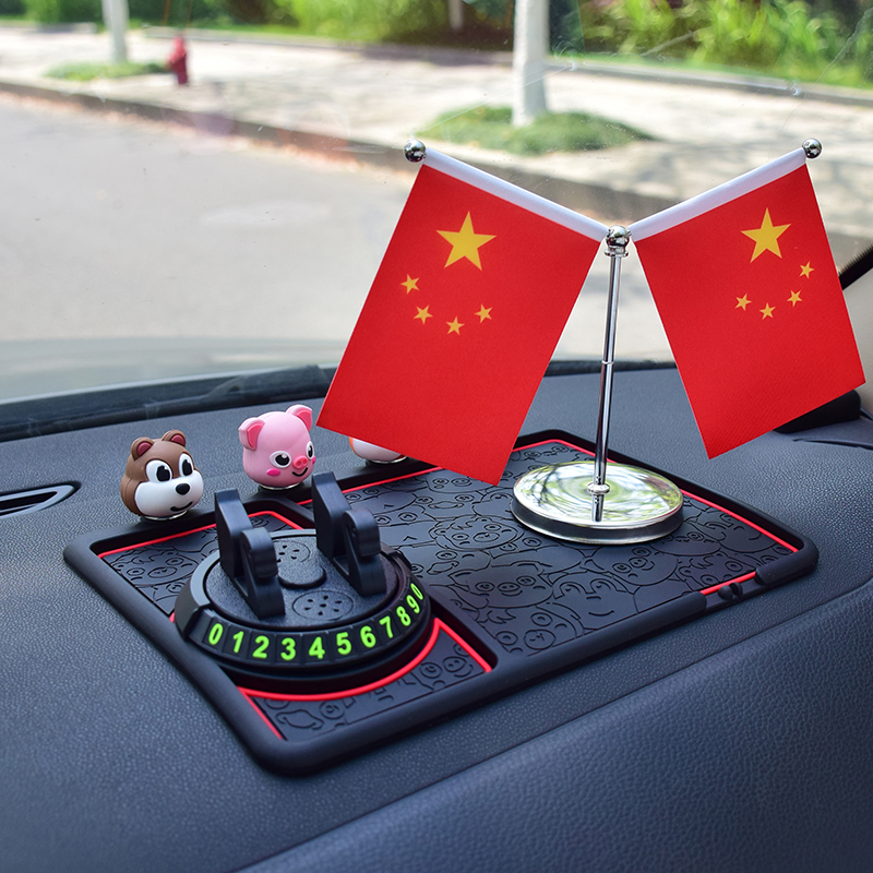 新款汽车防滑垫手机支架高档车载多功能导航车内仪表台固定支撑架