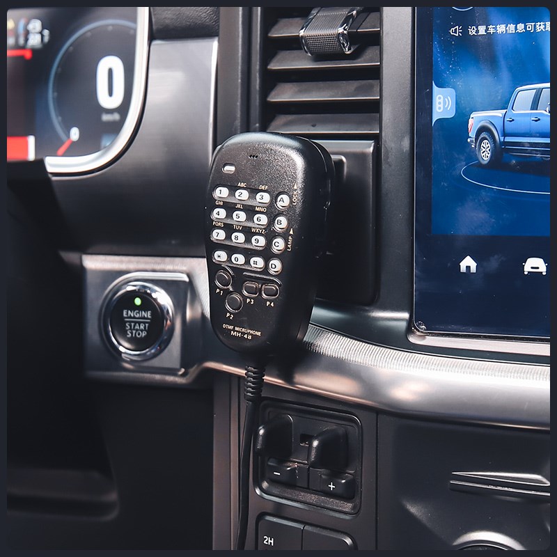 适用22-24款新猛禽F150改装手咪挂钩支架车载电台对讲机手麦支架