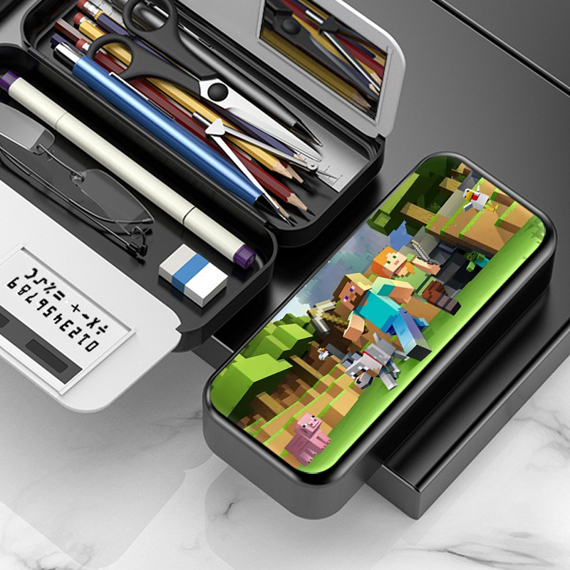 我的世界文具盒男生创意多功能铅笔男孩女儿童卡通笔袋中小学生