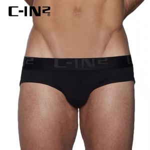 C-IN2男士3件装内裤纯棉低腰三角内裤性感U凸舒适吊环款显大cin2