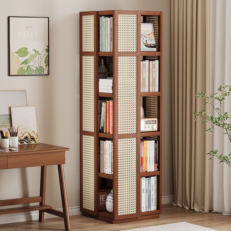 简易书架落地置物架立式旋转书柜不占空间家用客厅儿童绘本架靠墙,住宅家具,书架,淘宝优惠券,粉丝福利购,淘宝优惠卷