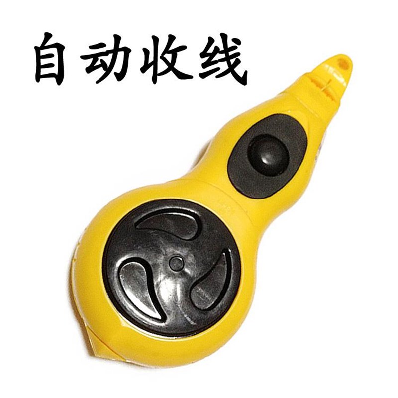 自动收线墨斗粉斗铅笔画线墨斗盒划线器弹线器自动V收线自动卷线
