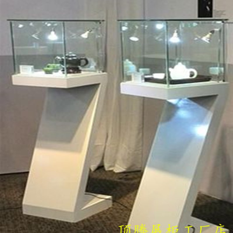 字母展示柜陈列柜烤漆柜台t珠宝玉器展示柜珠宝柜展览展示柜异型