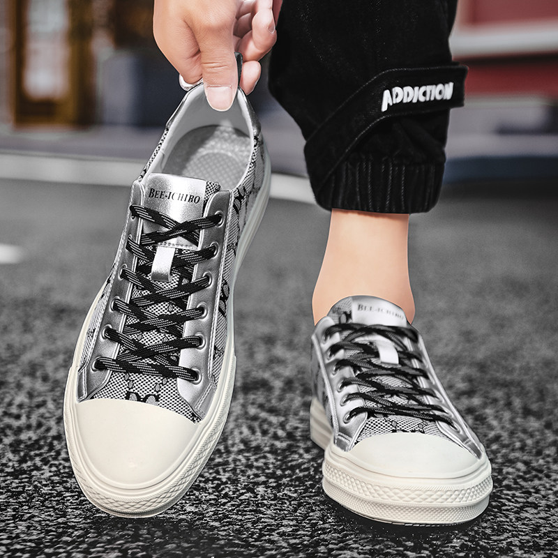 夏季英伦潮流板鞋男2023新款软底透气布鞋男士个性时X尚百搭休闲,流行男鞋,休闲板鞋,淘宝优惠券,粉丝福利购,淘宝优惠卷