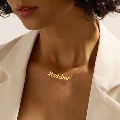 Customized jName Letter Necklace Personalized Stainless