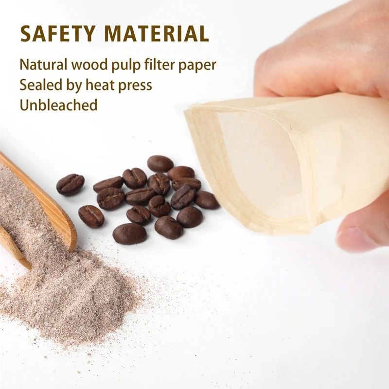 100Pcs Teabags Biodegradable Paper Tea BLag Drawstring Eco-F