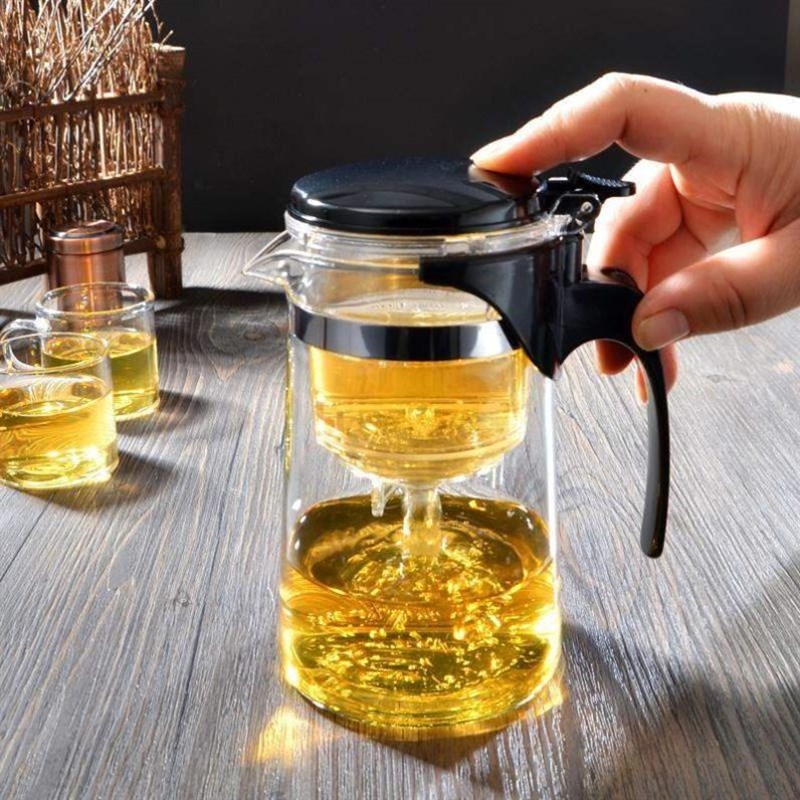 elegant cup glass teapot hCigh temperature tea maker