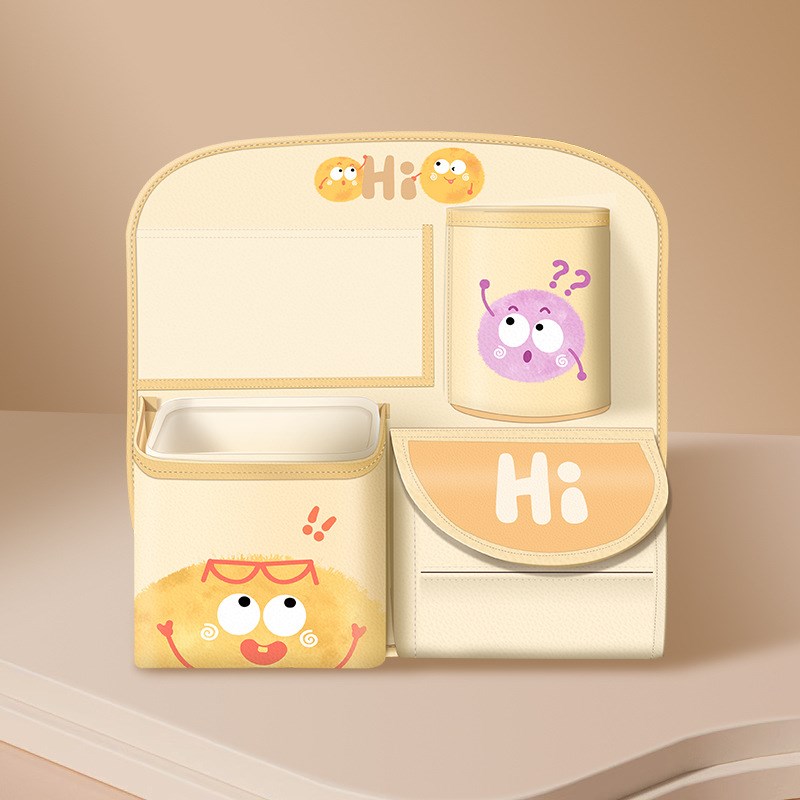 车载收纳挂袋车内用多功能汽车椅背置物架后排纸巾盒垃圾桶储物盒