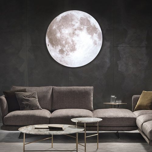 婚庆道具发光月球婚礼堂新款舞台背景UV软膜梦幻月亮道具摆件灯箱