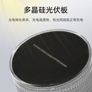 太阳能警示爆闪灯夜间红蓝频闪光灯卡管夹管箍扣安全施工信号灯