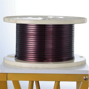 漆包扁铜线UEW耐高温环保漆包线155级变压器电机配件漆包扁铜线