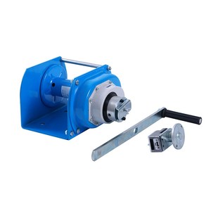 便携手摇绞盘2T 手动绞车 牵引葫芦吊机1200lbs双向自锁刹车式