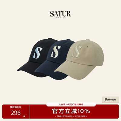 SATUR斜纹棉Slogo棒球帽