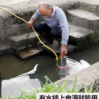 电瓶车潜水泵农田自动灌溉系统浇水浇菜神器菜园电动洒水器喷头