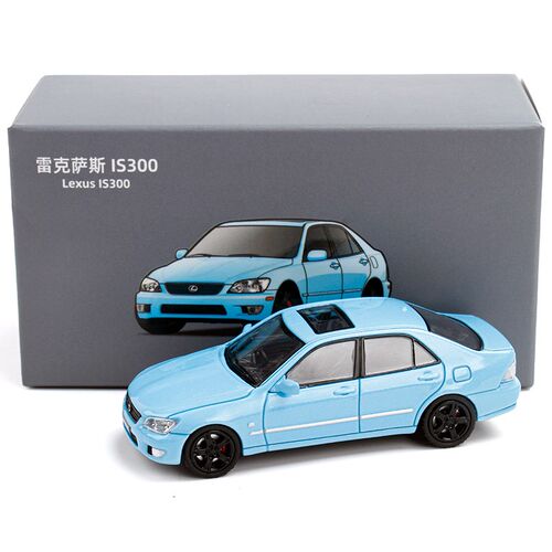 JKM 1:64 雷克萨斯IS300咬地鲨合金车模摆设袖珍汽车玩具