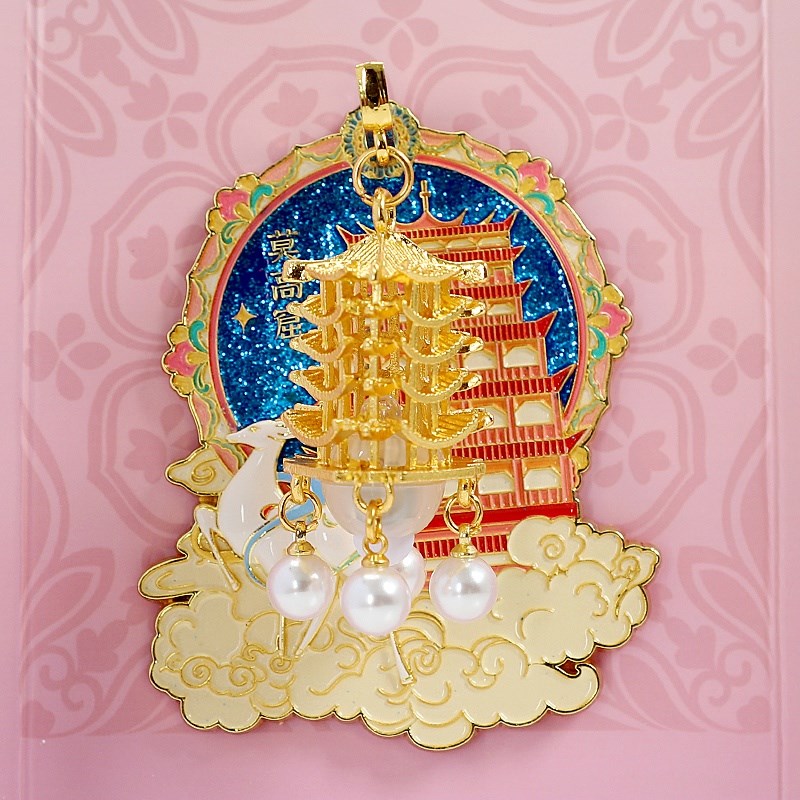 亮灯冰箱贴敦煌文创莫高窟九色鹿可发光磁吸冰箱贴旅游纪念品甘肃