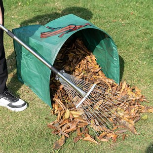 落叶收纳袋超大园艺簸箕半圆户外庭院收集树叶杂草大容量袋垃圾袋