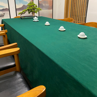 定制高端酒店会议桌布长方形纯色桌布圆桌布艺餐桌桌布氛围感