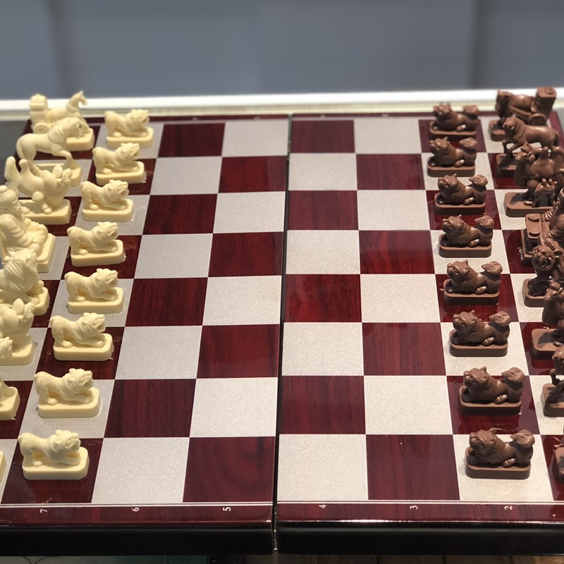 蒙古象棋 国际象棋希塔尔 手工雕模立体国际象棋益智玩具