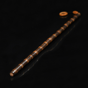 金丝竹戒尺竹子教鞭竹鞭文玩实心竹把件玉竹把玩件金丝竹棍把玩件