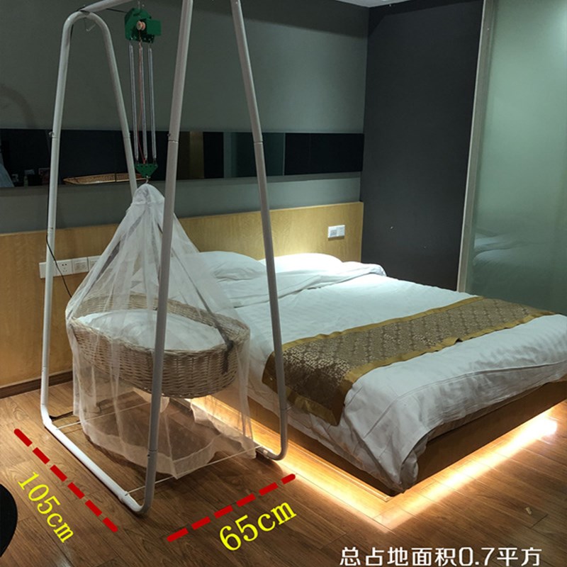 潮汕上下电动摇篮婴儿睡篮新生安抚摇床吊床童床婴儿床哄娃控制器