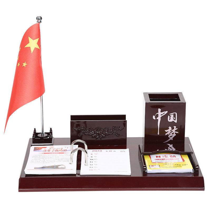 台历2022年木质台历架子定制办公桌面创意商务工作记事本日历摆件