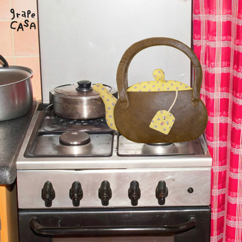 grapeCASA茶壶粉饼手提斜挎包