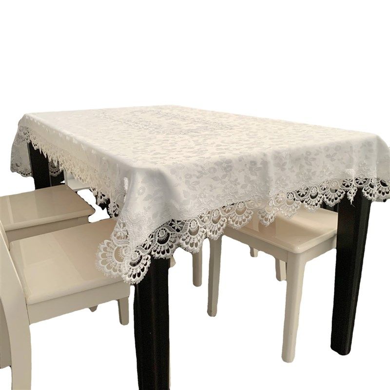 厂家欧式茶几桌布水溶蕾丝提花布艺现代简约白色长方形餐桌布,居家布艺,桌椅脚套/桌脚垫,淘宝优惠券,粉丝福利购,淘宝优惠卷