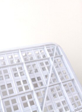 61*43*32cm白色塑料方筐 加厚全新周转筐镂空方箱 蓝色一号筐菜筐